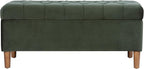 Homepop Home Decor | Tufted Ainsley Button Storage Ottoman Bench by HomePop