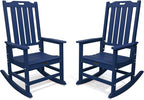 THOEOE Oversized Rocking Chair Set of 2, Outdoor Rocking Chair by THOEOE