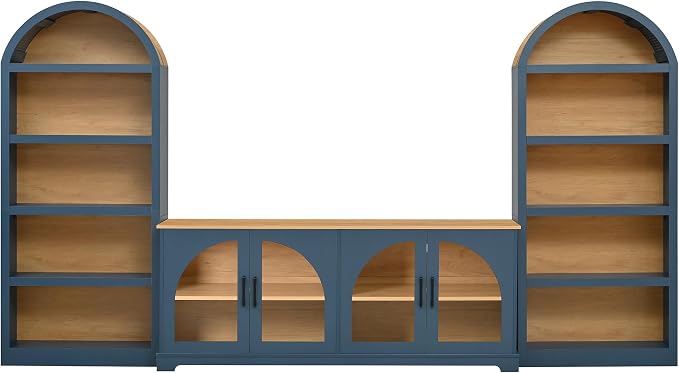 Merax Vintage Farmhouse TV Stand Set - Image 7