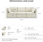 mopio Oversized Modular Sectional Sofa - Image 2