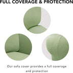 PureFit Stretch Chair Covers Fleece Couch Covers - Image 4