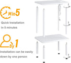 Apicizon 2 Tier End Table Set of 2, Small Side Table - Image 9