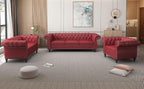 AVZEAR Chesterfield Loveseat Sofa, Upholstered Sofa Modern 2 Seater Couch Sofa - Image 7