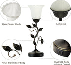 Set of 2 Touch Bedside Vintage Lamps - Image 5