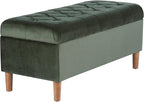 Homepop Home Decor | Tufted Ainsley Button Storage Ottoman Bench - Image 9
