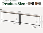 SUPERJARE 102.4 Inch Sofa Table - Image 3