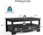 LINSY HOME Farmhouse Coffee Table - Image 3