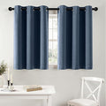 MIULEE Blackout Curtains for Bedroom 2 Panels 40 x 36 Inch Long Stone Blue | by MIULEE