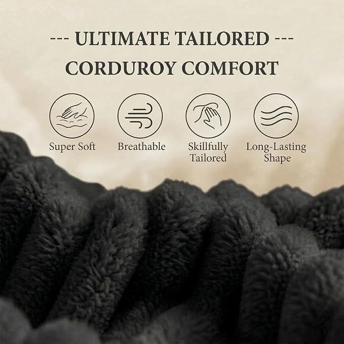 78" 4-in-1 Convertible Sofa Bed, Boneless Corduroy Sleeper Couch - Image 6