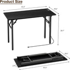 TEMI Small Computer Desk Folding Table - Image 3