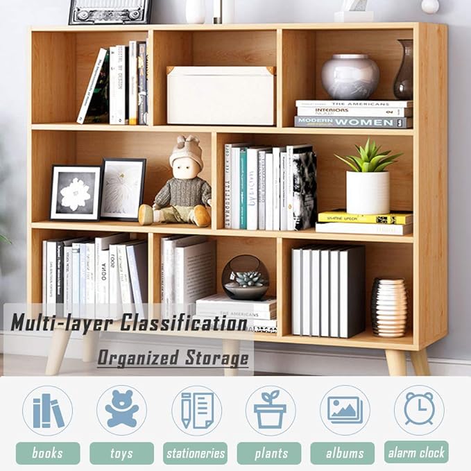 IOTXY Wooden Open Shelf Bookcase - Image 4