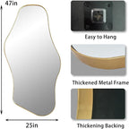 Irregular Wall Mirror, Modern Organic Shaped Mirrors - Image 5