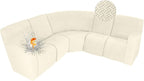 ALIECOM 100% Waterproof Recliner Sectional Couch Covers L Shape Stretch Corner by ALIECOM