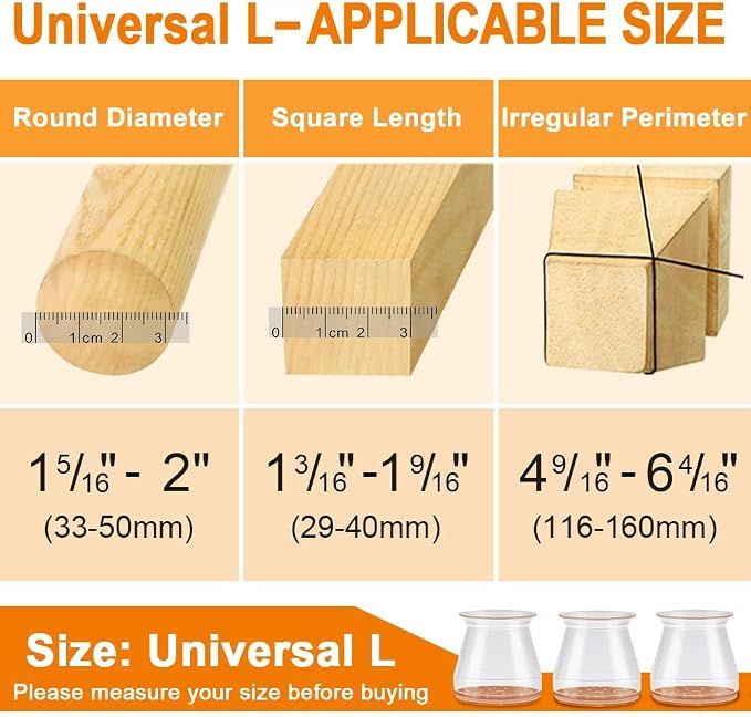 24 Pcs Chair Leg Floor Protectors - Image 5
