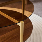 LumFurn Round Coffee Table, Mid-Century Modern Design, D30 x H17, - Image 9