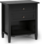 SIMPLIHOME Warm Shaker Bedside Table by SimpliHome
