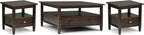 SIMPLIHOME Warm Shaker Solid Wood Transitional-Style 36-inch Wide Coffee Table by SimpliHome