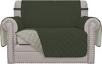Easy-Going Reversible Couch Cover, Oversized Chair, Army Green/Beige | Machine by Easy-Going