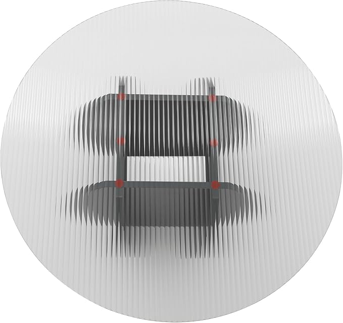 Round Glass Coffee Table for Living Room - Image 8