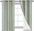 H.VERSAILTEX Primitive Linen Curtains 100% Blackout Curtain Drapes Burlap by HVERSAILTEX