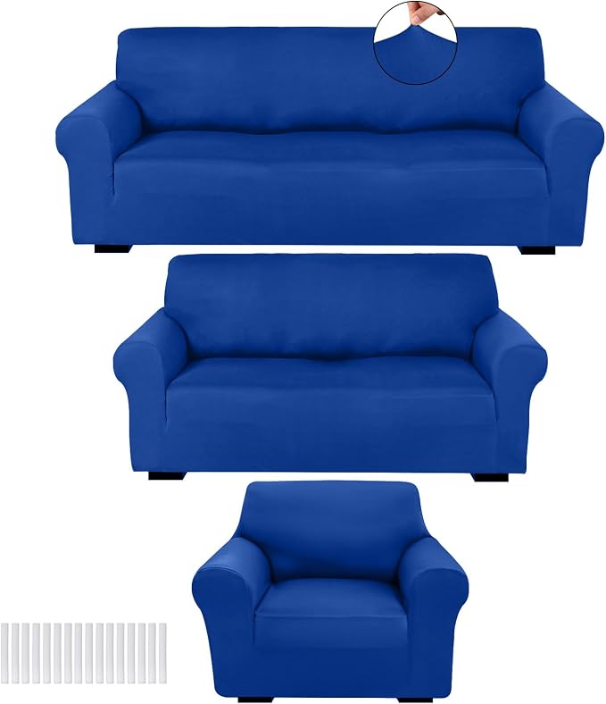 Peryiter 3 Pcs Couch and Loveseat Covers Set Sofa Cover by Peryiter