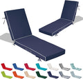 72x21x4in Lounge Cushions for Outdoor Furniture, Outdoor Lounge Chair Cushions by Odsiikly