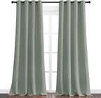 NICETOWN Sage Green Blackout Curtains 120" Long - Image 2