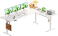 Casaottima 71 Inch Reversible Electric L Shaped Standing Desk, Height by Casaottima