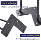 SMARTSTANDARD Hairpin Table Legs 30 Inch, 3/8" Solid Metal Legs - Image 6