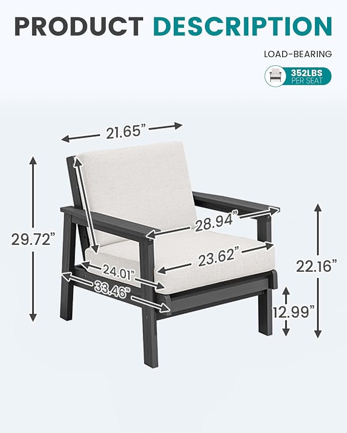 SERWALL Patio Furniture Set - Image 5