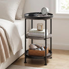 Dulcii Round Side Table with 3 Shelves - Image 5