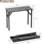TEMI Small Computer Desk Folding Table - Image 3