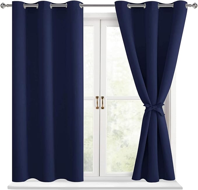 Blackout Curtains for Bedroom, 42 x 54 Inch, 2 Panels | Thermal Insulated & by Hiasan