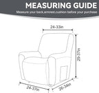 Cupuamon Recliner Chair Covers, Lazy Boy Recliner Covers Stretch Reclining - Image 2