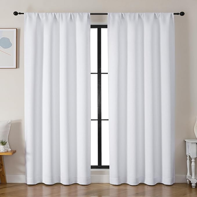 Simplebrand Ava Pure White Curtains by Simplebrand