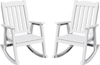 Greesum Set of 2 Outdoor Rocking Chair, Rust-Proof & UV-Resistant, Comfortable by BuynowfromGreesum