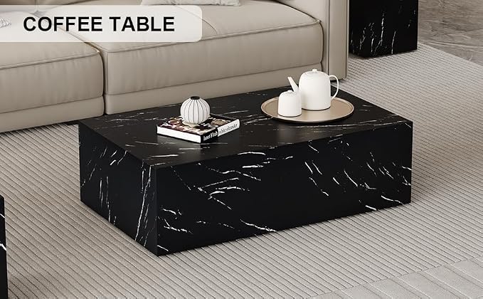 39.3'' Marble Coffee Table - Image 7