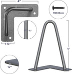 SMARTSTANDARD 6 Inch Heavy Duty Hairpin Furniture Legs, Metal Home DIY Projects - Image 2