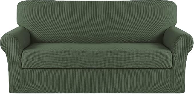 Turquoize Stretch Sofa Slipcover 2 Pieces Sofa Cover Couch Cover by Turquoize