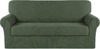 Turquoize Stretch Sofa Slipcover 2 Pieces Sofa Cover Couch Cover by Turquoize