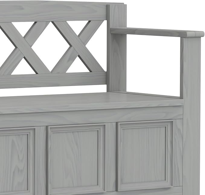 SIMPLIHOME Amherst Entryway Storage Bench - Image 12