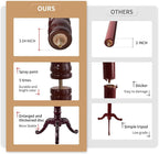 ZOZOE Wooden Classic Coat Rack Stand, Solid Wood Coat Rack Freestanding - Image 3