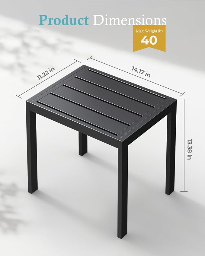 Ciokea Foldable Outdoor Lounge Chair Set of 4 - Image 3