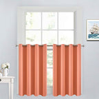 Yakamok Coral Room Darkening Window Curtains 52x36 Inch by Yakamok