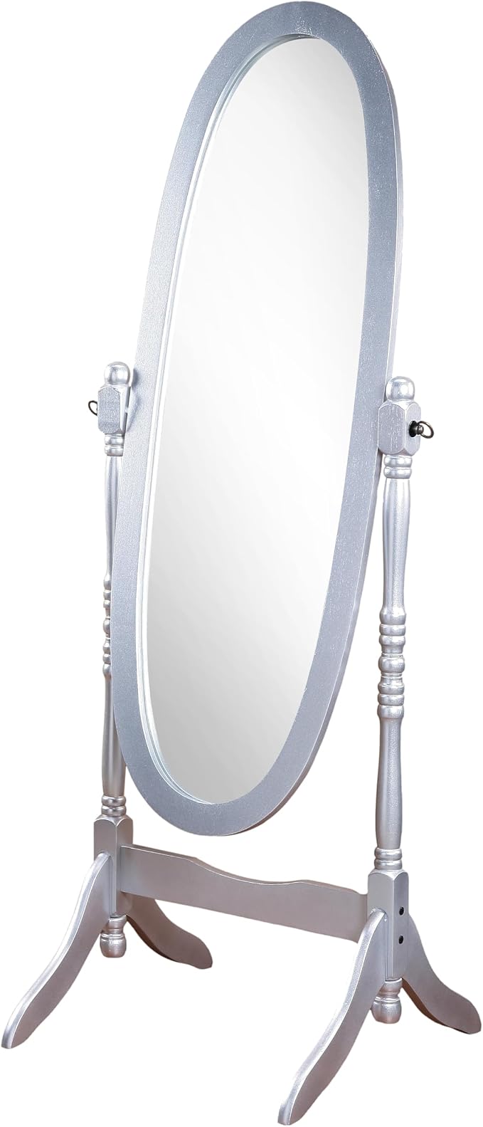 Roundhill Furniture Queen Anna Style Floor Cheval Mirror - Image 5
