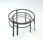Henn&Hart Round Nested Coffee Table in Blackened Bronze, Coffee Table coffee - Image 12