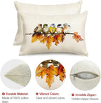 RABUSOFA Fall Pillow Covers 12x20 Inch Bird Autumn Decorations - Image 6