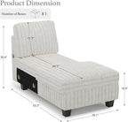 Belffin Modular Sectional Storage Chaise Module - Image 2