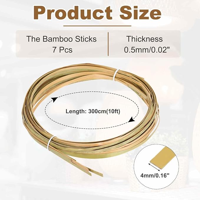 MECCANIXITY 7 Rolls Bamboo Strips - Image 2