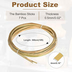 MECCANIXITY 7 Rolls Bamboo Strips - Image 2